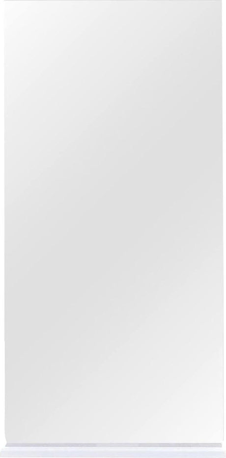 Miroir de salle de bain Differnz étanche 80x40 cm avec étagère blanc