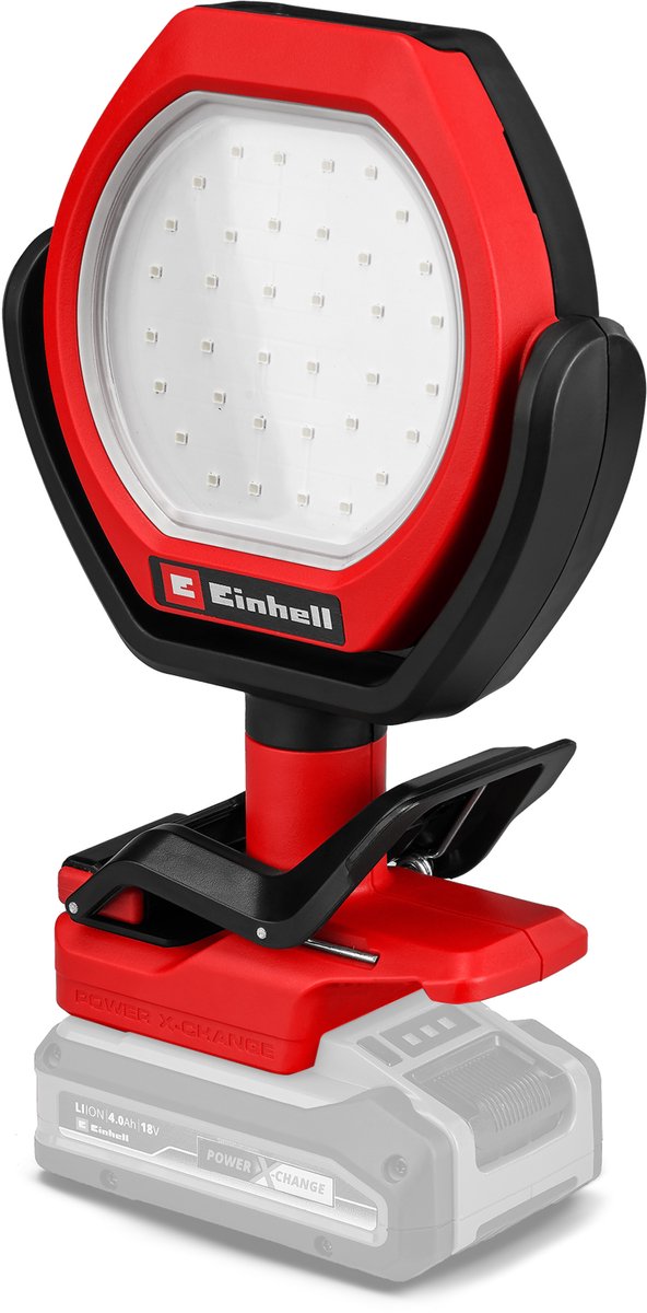 Lampe à batterie Einhell gc-ol 18 1500 li solo - power x-change - 18 v li-ion - 1500 lm - 7000 k - 36 LED - 3 niveaux de luminosité - excl. batterie et chargeur