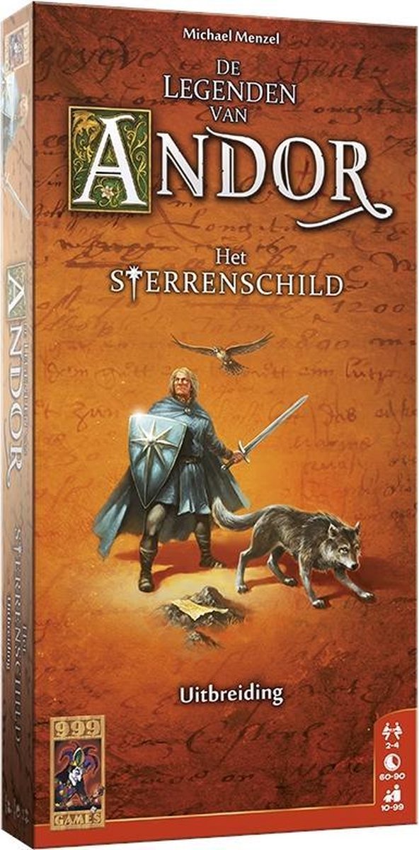 999games 999 games les légendes d'andor : le jeu de société d'extension du bouclier étoile