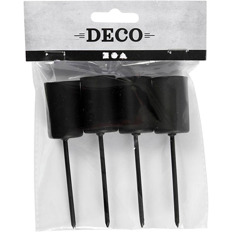 Bougeoir Creativ company, h : 9,5 cm, d 22,5 mm, 4 pièces 1 boîte