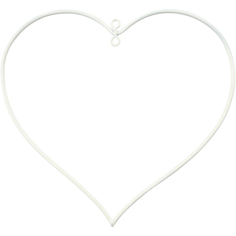 Société créative https : www.ccobby.nl metal-wire-shape-size-13x13-cm-thickness-2-5-mm-white-10-piece-1-box