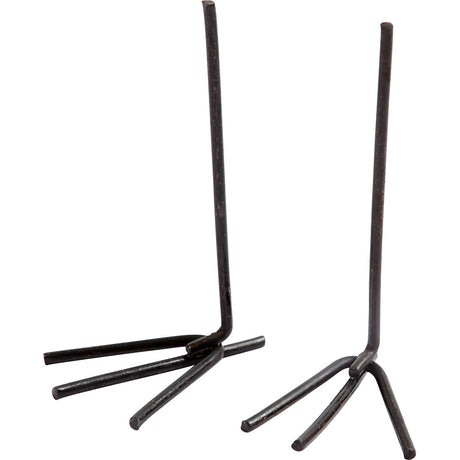 Société créative https: www.ccobby.nl pattes de poulet-h-5-cm-w-2-cm-black-10-pair-1-box