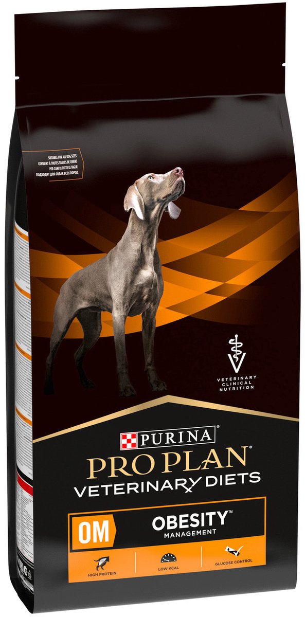 Pro plan régimes vétérinaires canins pour la gestion de l'obésité - nourriture pour chiens - 3 kg