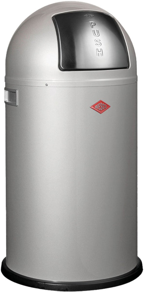 Poubelle pushboy Wesco | 50 litres | métal - argent | poubelle - fabriquée en Allemagne