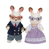 Epoch Sylvanian Families 5190 Ensemble de grands-parents lapin en chocolat