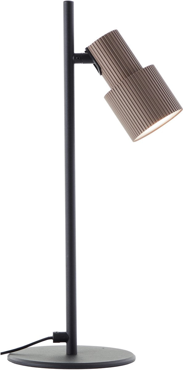 Brilliant cadiz - lampe de table - led 1xgu10 excl. - bronze - noir