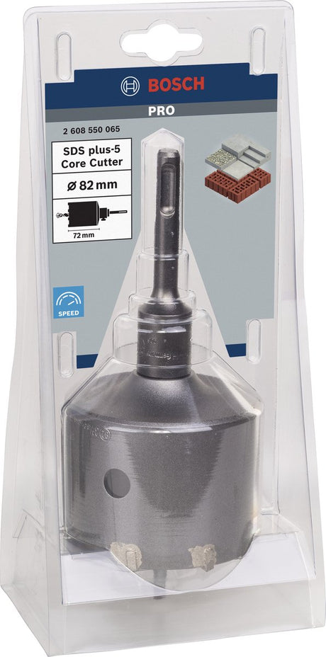 Bosch pro sds plus-5 jeu de fraises à noyau, 82 x 54 x 72 mm