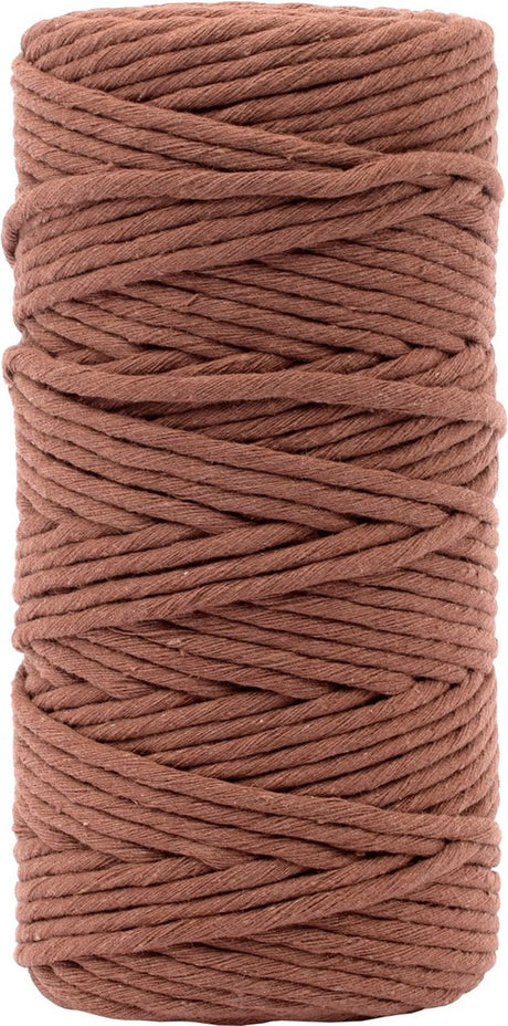 Vaessen creative macrame touw - bruin - 3mmx100m
