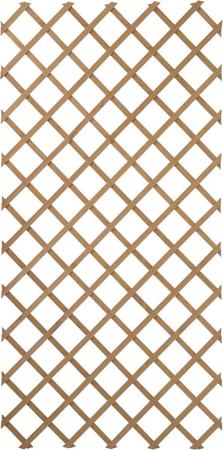 Nature latwerk pour jardin 100x200 cm Bois naturel 6041703
