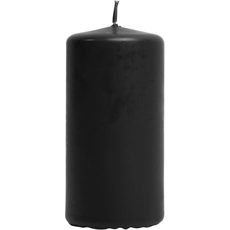 Bougie d'entreprise Creativ h: 10 cm noire 6 pièces