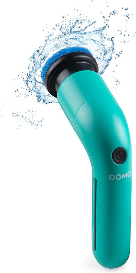Domo do248sb brosse de nettoyage rechargeable - autolaveuse électrique - brosse à récurer - 6 accessoires - ipx 7 pour salle de bain ou cuisine - vert