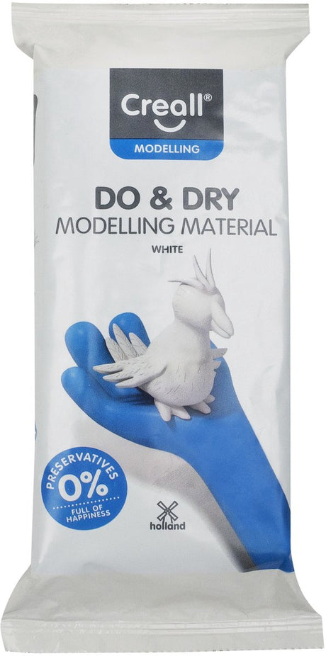 Creall do pâte à modeler sèche sans conservation blanche, 500gr.