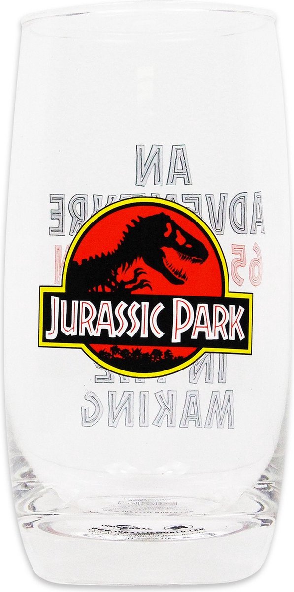 Parc jurassique Half Moon Bay - verre à boire - transparent avec impression - 450ml