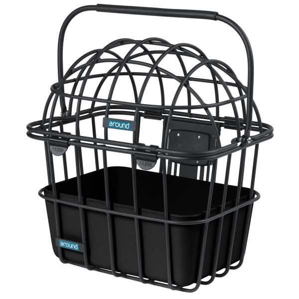 Autour de l'animal mand Luna Front Alu Matt Black amovible