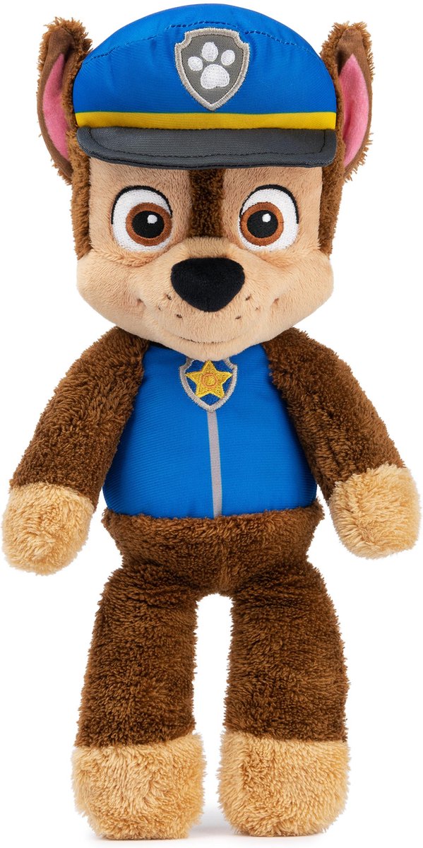 Paw Patrol Gund - Peluche Chase avec bras longs de 33 cm - bleu et marron