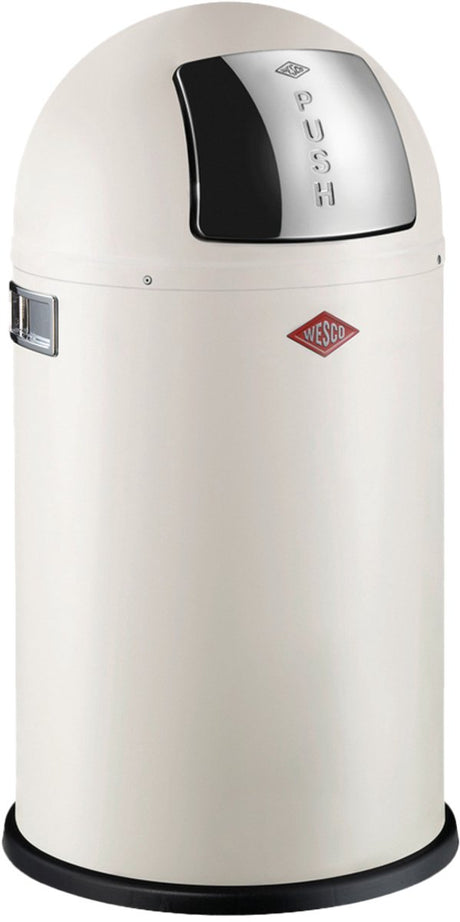 Poubelle junior Wesco pushboy | 22 litres | métal - sable mat | poubelle - fabriquée en Allemagne