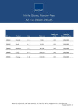 Abena gants en nitrile non poudrés taille petite 100 pièces noirs