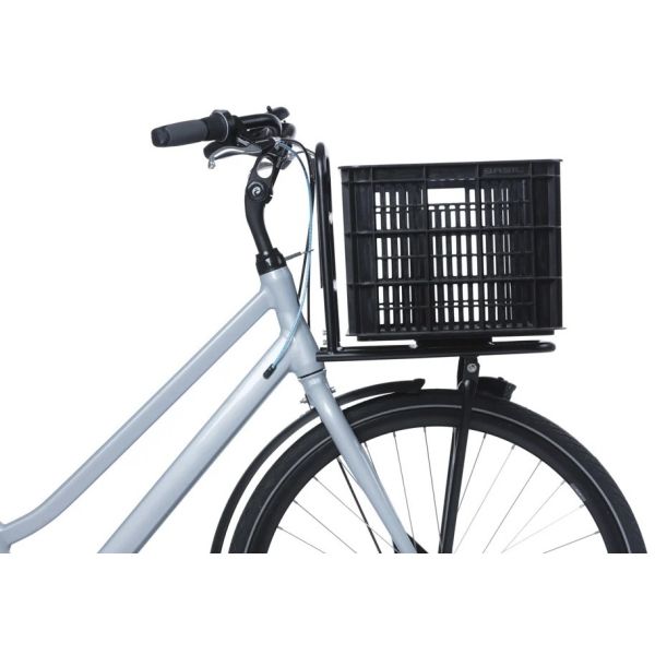 Caisse à vélo Basil l plastique recyclé mik 40 litres - noir