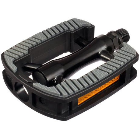 Marwi Pedal Set SP -821 avec maison en aluminium - Anti -slip - noir brillant avec incrustation grise (emballage d'atelier)