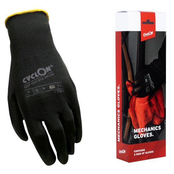 Gants d'assemblage de cyclon M10 - Jaune (3 paires)