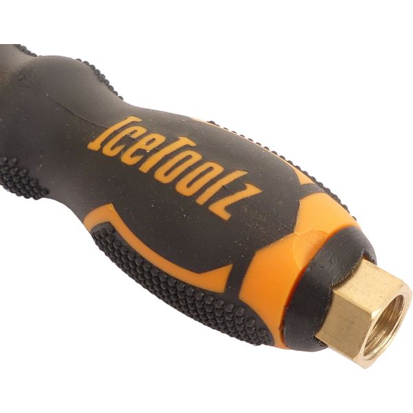 Poignée de compresseur de pompe Buzaglo icetoolz + raccord à vis, a911