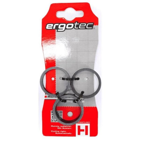 Ergotec Ball Head Spacers Set 1-1 8 (Ø28.6) 3 pièces 3 5 10 mm Carbone