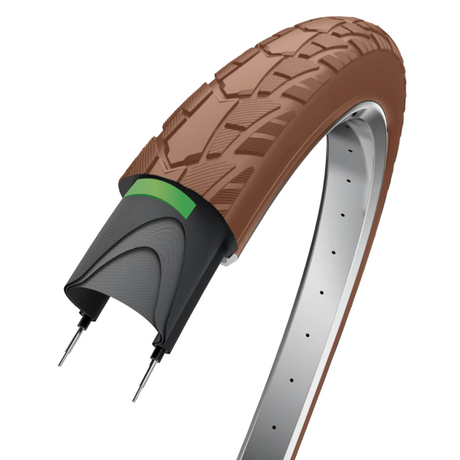 Performance des pneus Edge Protect 28 x 1,75 47-622 - marron avec reflet