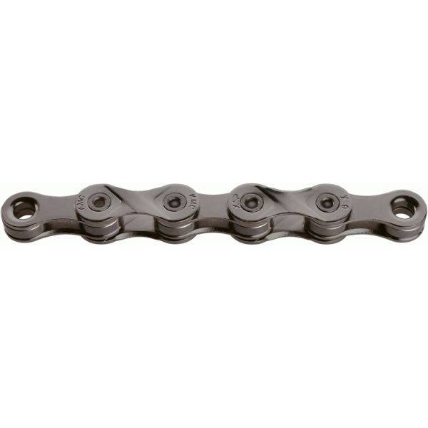 KMC X9 Gray Bicycle Chain, 114 liens, 9 vitesses, gris