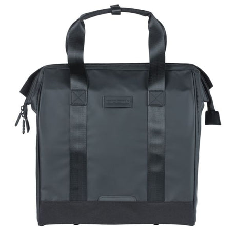 Basil sac grand bâche shopper noir mik crochets | 23l