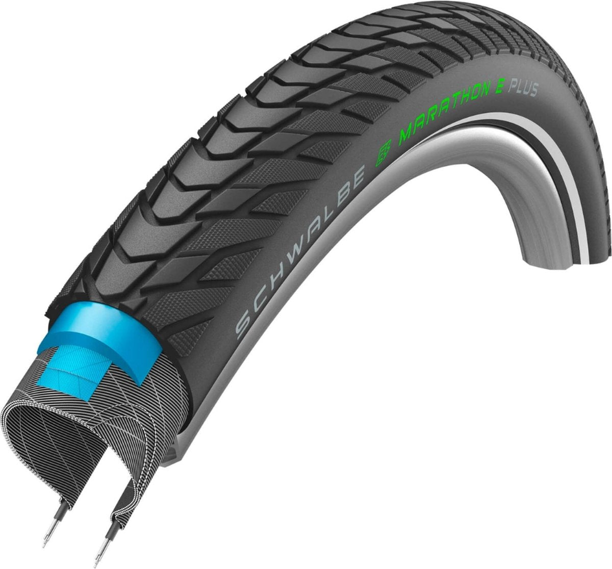 Schwalbe Marathon E-plus Performance Line 28 x 2,00 50-622 mm-črna z odsevom