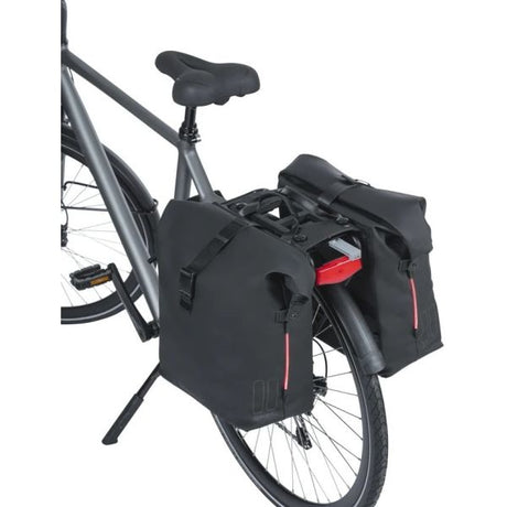 Sacoche de vélo double Basil soho nordlicht mik 41 litres - noir