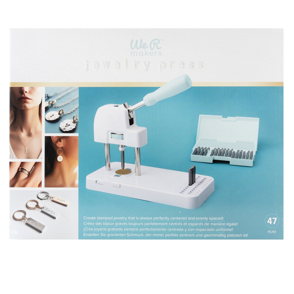 We r makers • dossier de presse bijoux incl. outil, jeu de tampons, flans et guides