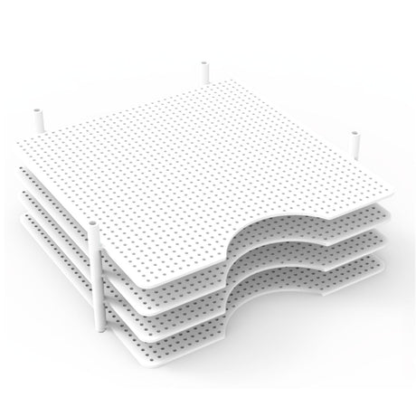 We r makers • plateaux papier multi-usage 20 pièces 4 plateaux 16 piquets