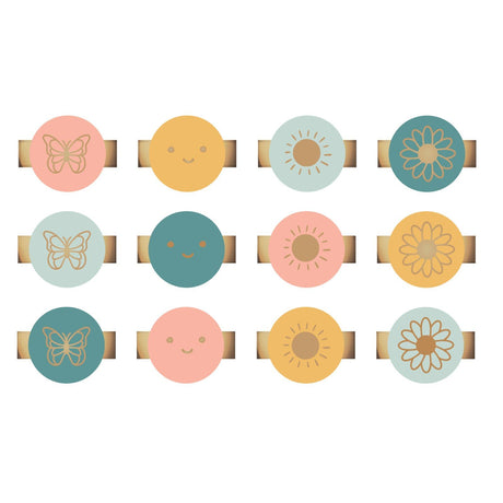We r makers • agrafeuse à breloques ronde avec motifs multicolores 12 pièces