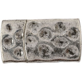 Fermoir magnétique Creativ Company, taille 7x29 mm, taille de trou 3x10 mm, argent antique, 1 pièce