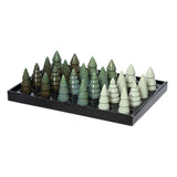 Decoris Sapin de Noël en porcelaine 5,2x5,2x10cm