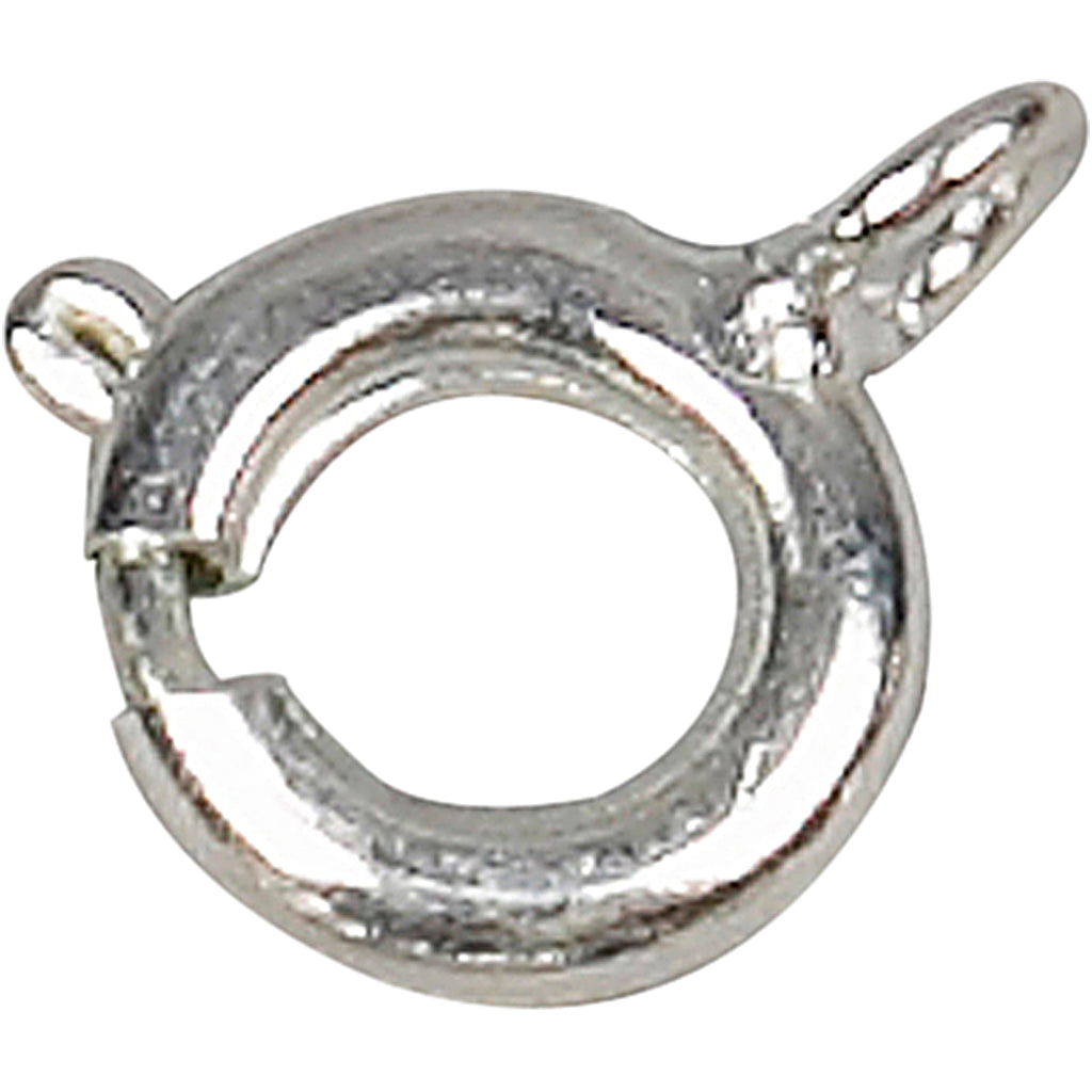 Fermoir à ressort Creativ company, d 7 mm, argent, 100 pièces 1 boîte