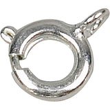 Fermoir à ressort Creativ company, d 7 mm, argent, 100 pièces 1 boîte