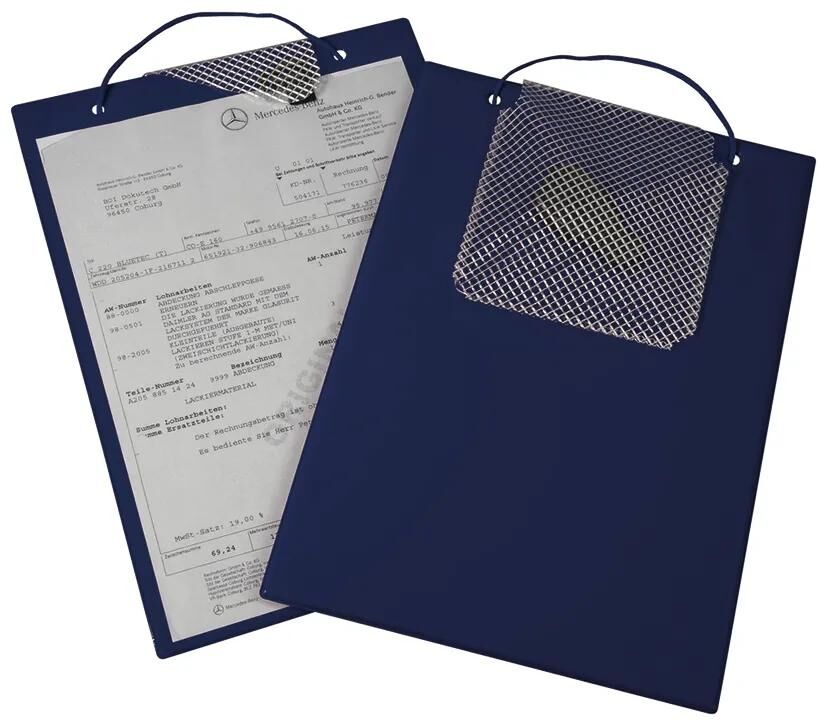 Sac de travail Eichner plus dossier de commande bleu din a 4 standard