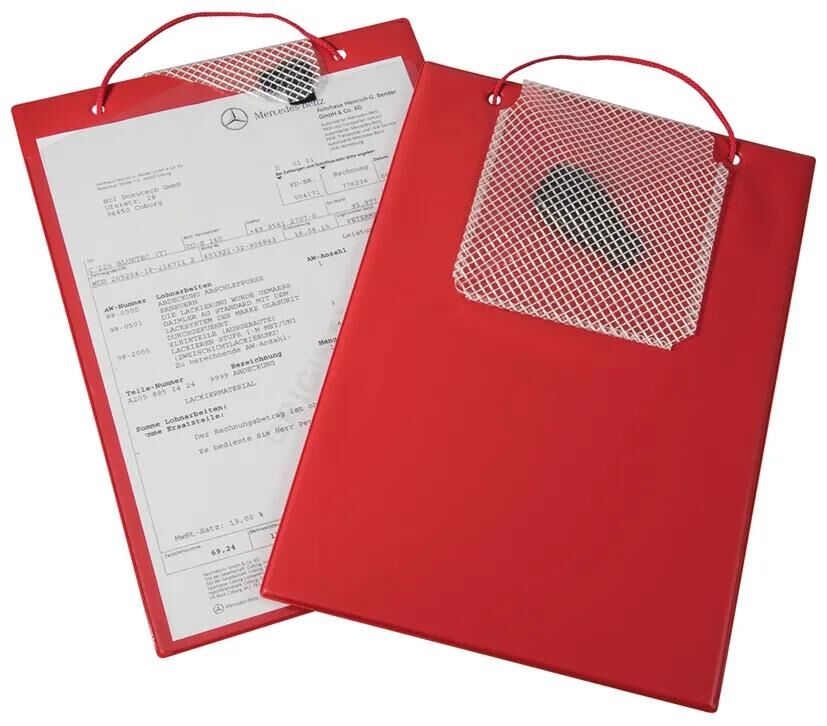 Sac de travail Eichner plus dossier de commande rouge din a 4 standard