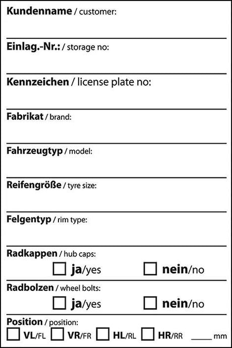 Eichner reifenaufkleber étiquetage des roues rec. .