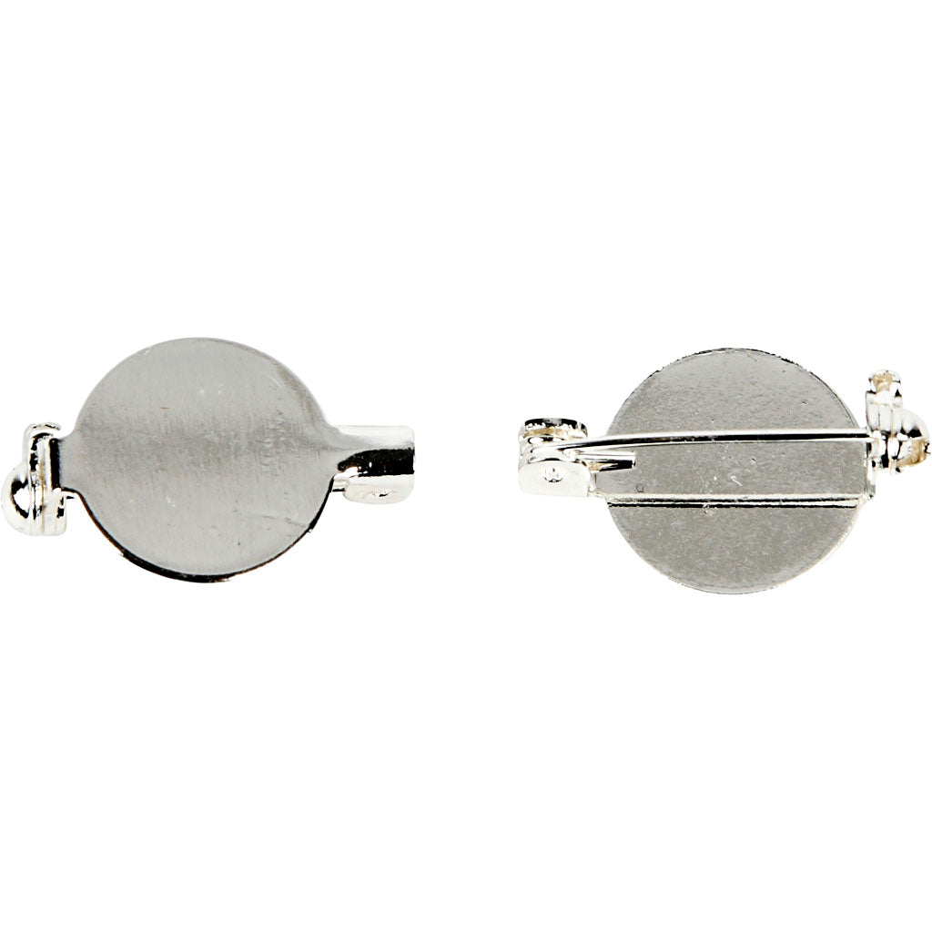 Brochepeld de la société Creativ Silverated 20mm, 10st.