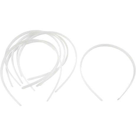 Elastiques à cheveux Creativ company, l: 8 mm, blanc, 20 pièces 1 boîte