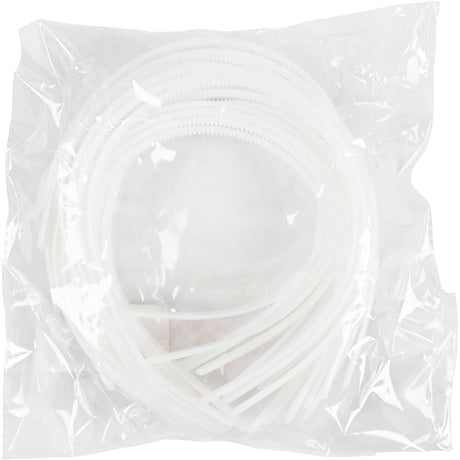 Elastiques à cheveux Creativ company, l: 8 mm, blanc, 20 pièces 1 boîte