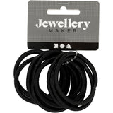 Creativ company élastique à cheveux, d 45 mm, noir, 10 pièces 1 boîte