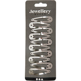 Épingle à cheveux Creativ company, l: 45 mm, l: 14 mm, argentée, 10 pièces 1 boîte