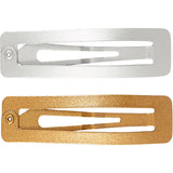 Épingle à cheveux Creativ company, L: 58 mm, l: 16 mm, or, argent, 4 pièces 1 boîte