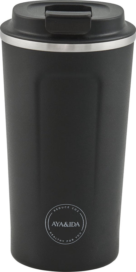 Aya ida aya ida - cup2go - tasse thermos - tasse à café - café à emporter - tasse de voyage - à emporter avec soi - 500ml - noir mat