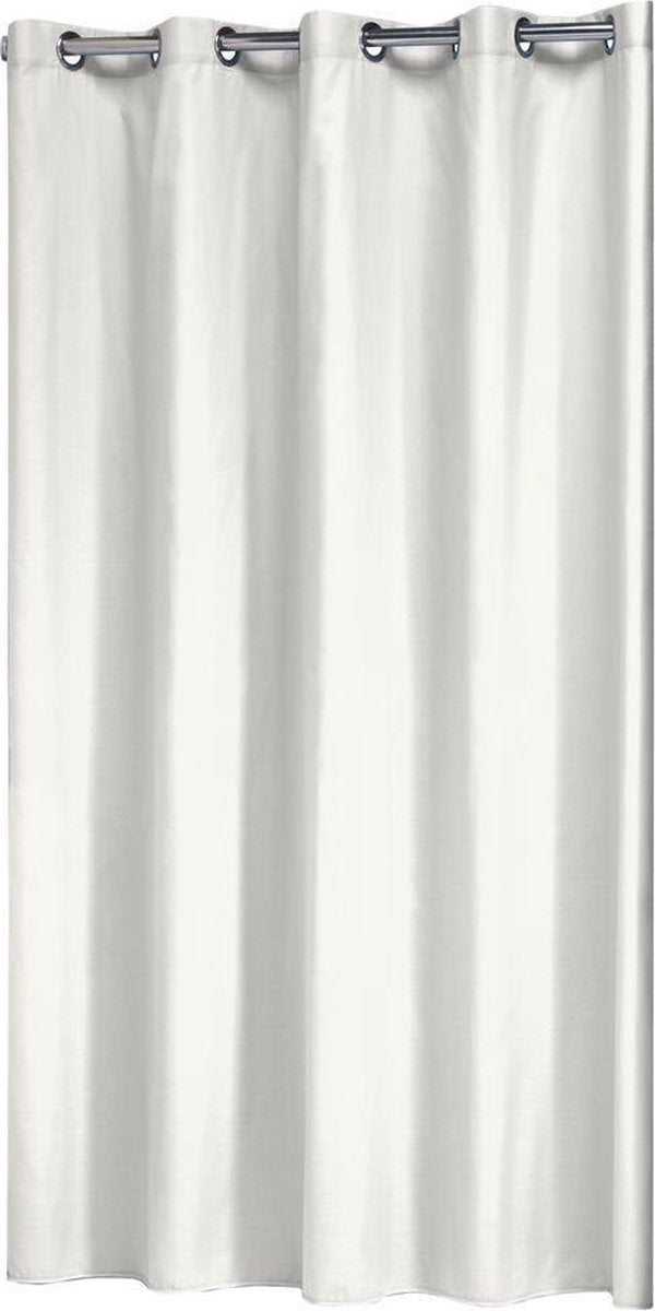 Rideau de douche sceaux coloris 180x200 cm blanc