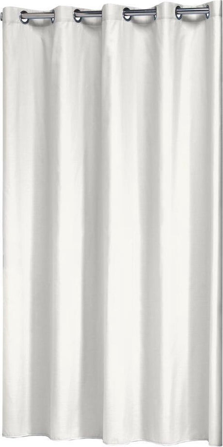 Rideau de douche sceaux coloris 180x200 cm blanc